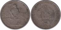 (1955) Монета Румыния 1955 год 50 бань "Рабочий"  Медь-Никель  VF